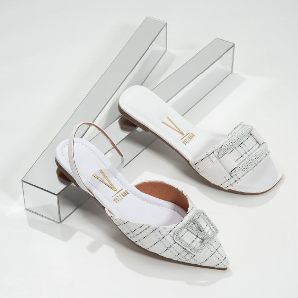 Vizzano Women's White Flats Sandal