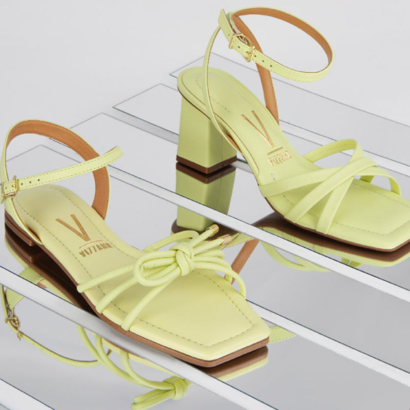 Vizzano Women's Light Yellow Women Synthetic Heels Sandal