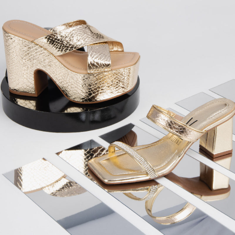 Vizzano Women's Gold High Heels