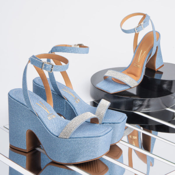 Vizzano Women's Comfortable Blue Sandals